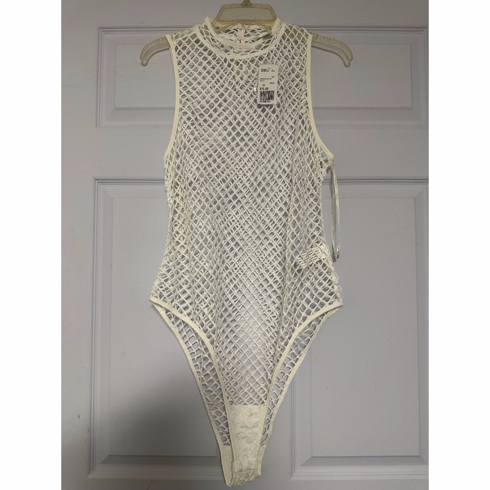 🌸 Spring Sale🌸 NWT Forever 21 Plus Size White Knit Bodysuit 2X